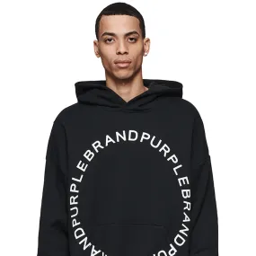 Circle Wordmark Beauty Hoody (Black) - PP401HBBW124