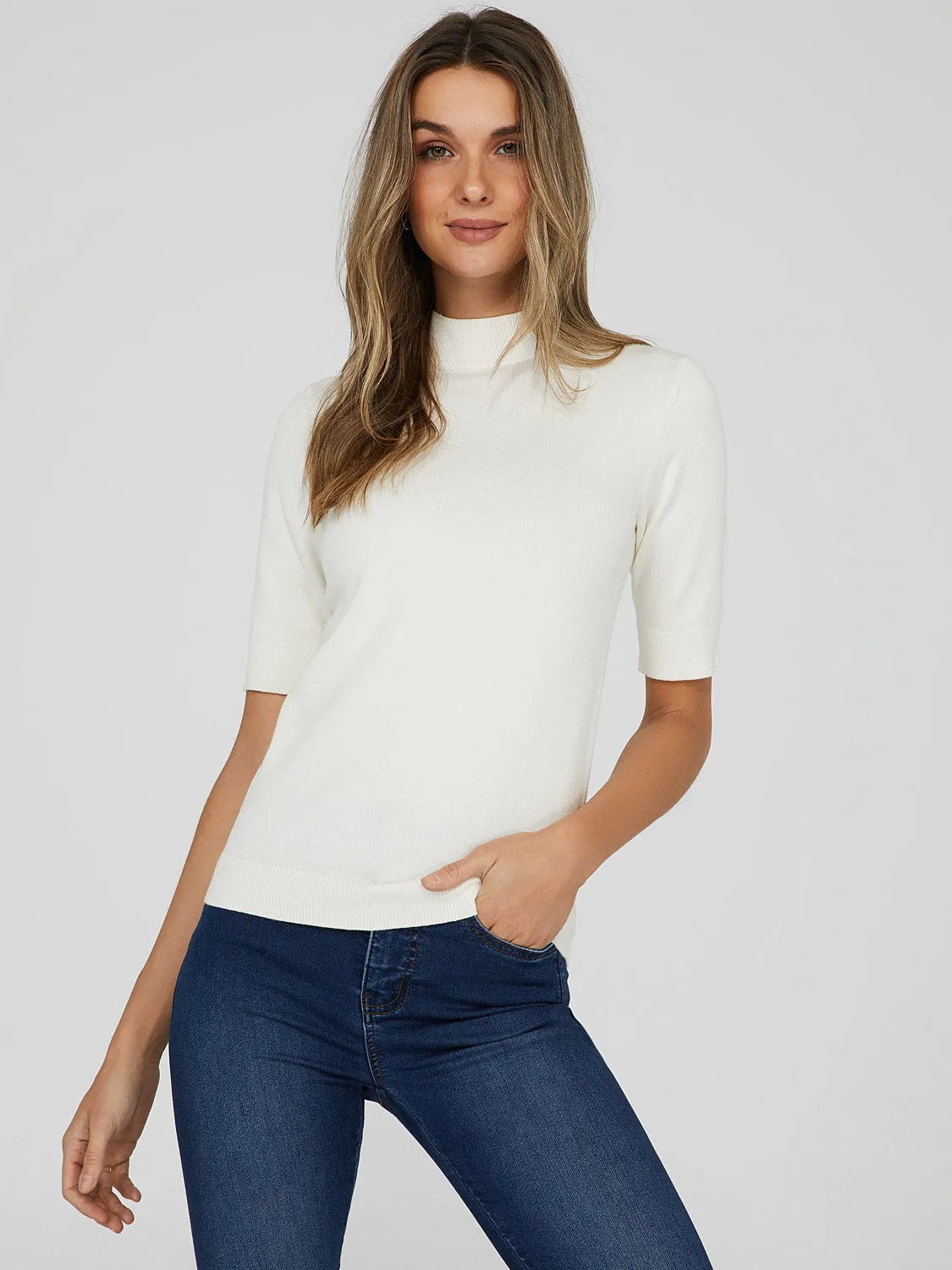 Classic Mock Neck Sweater