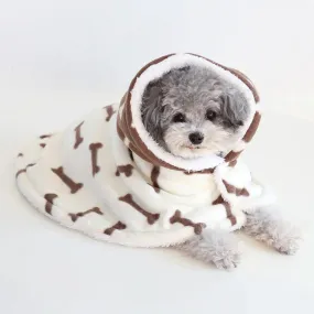 Cozy Up Your Pet with Autumn-Winter Pet Cloak Pajamas: Thickened Cotton Teddy Clothes for Dogs - Stylish, Warm, and Perfect for Home!