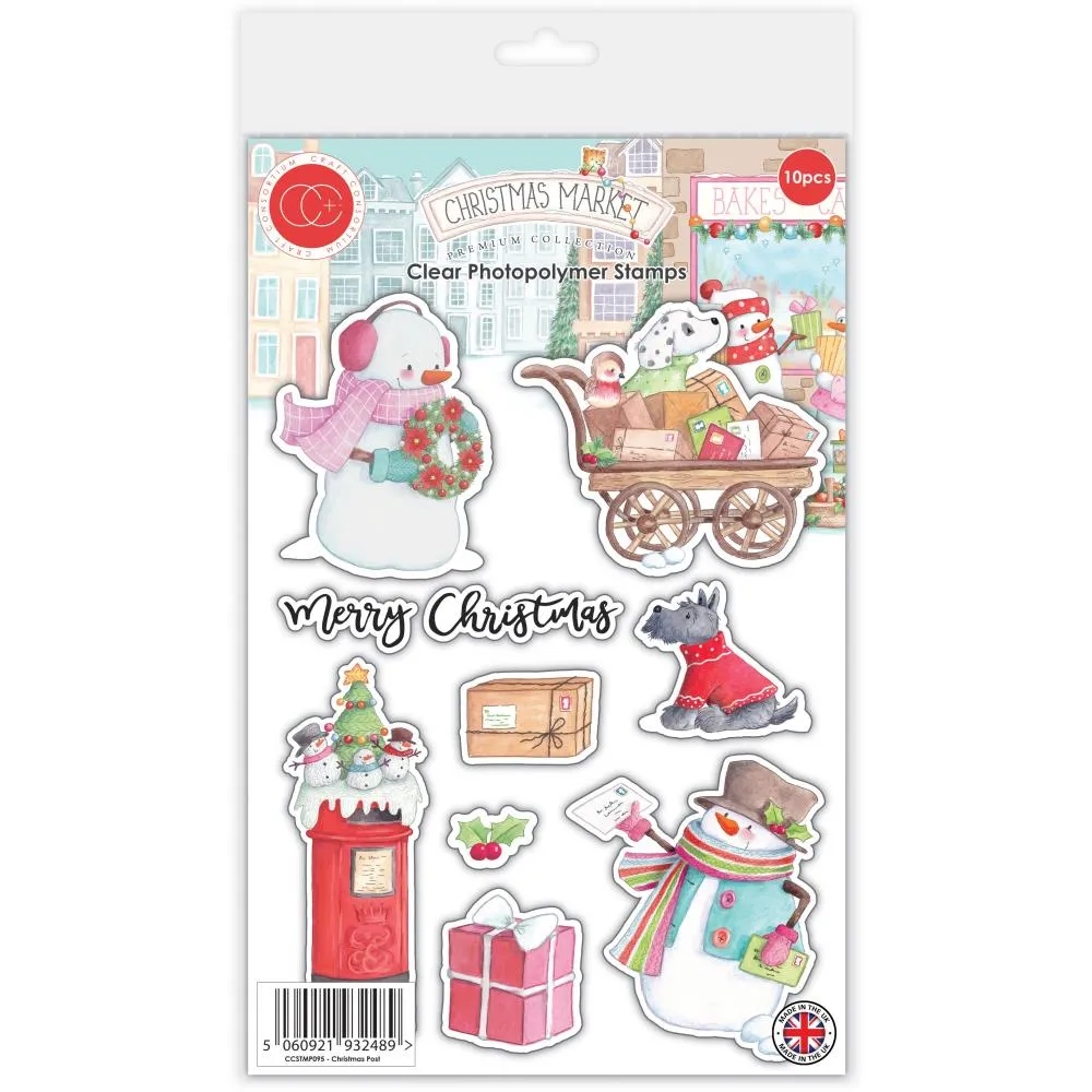 Craft Consortium Stamp Set Christmas Post, Christmas Market