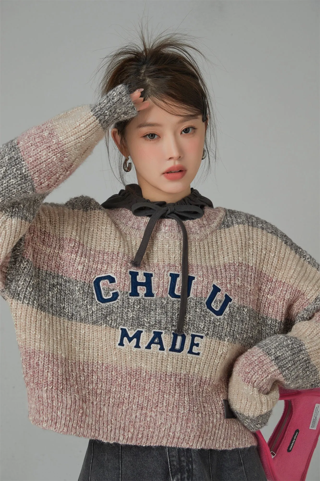 Crazy Chill Ribbed Loose Crop Knit Sweater