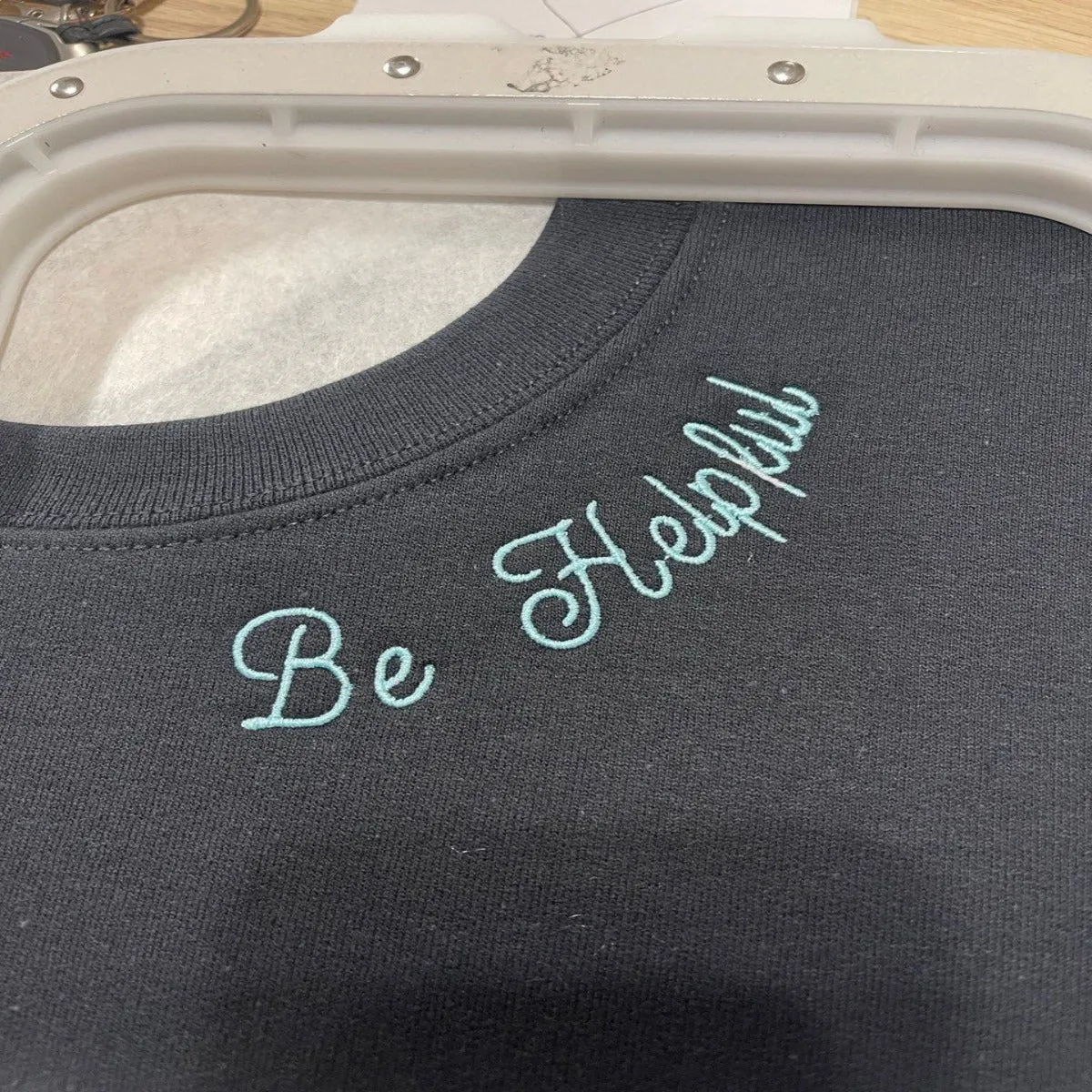 Custom Embroidered Neckline Sweatshirts