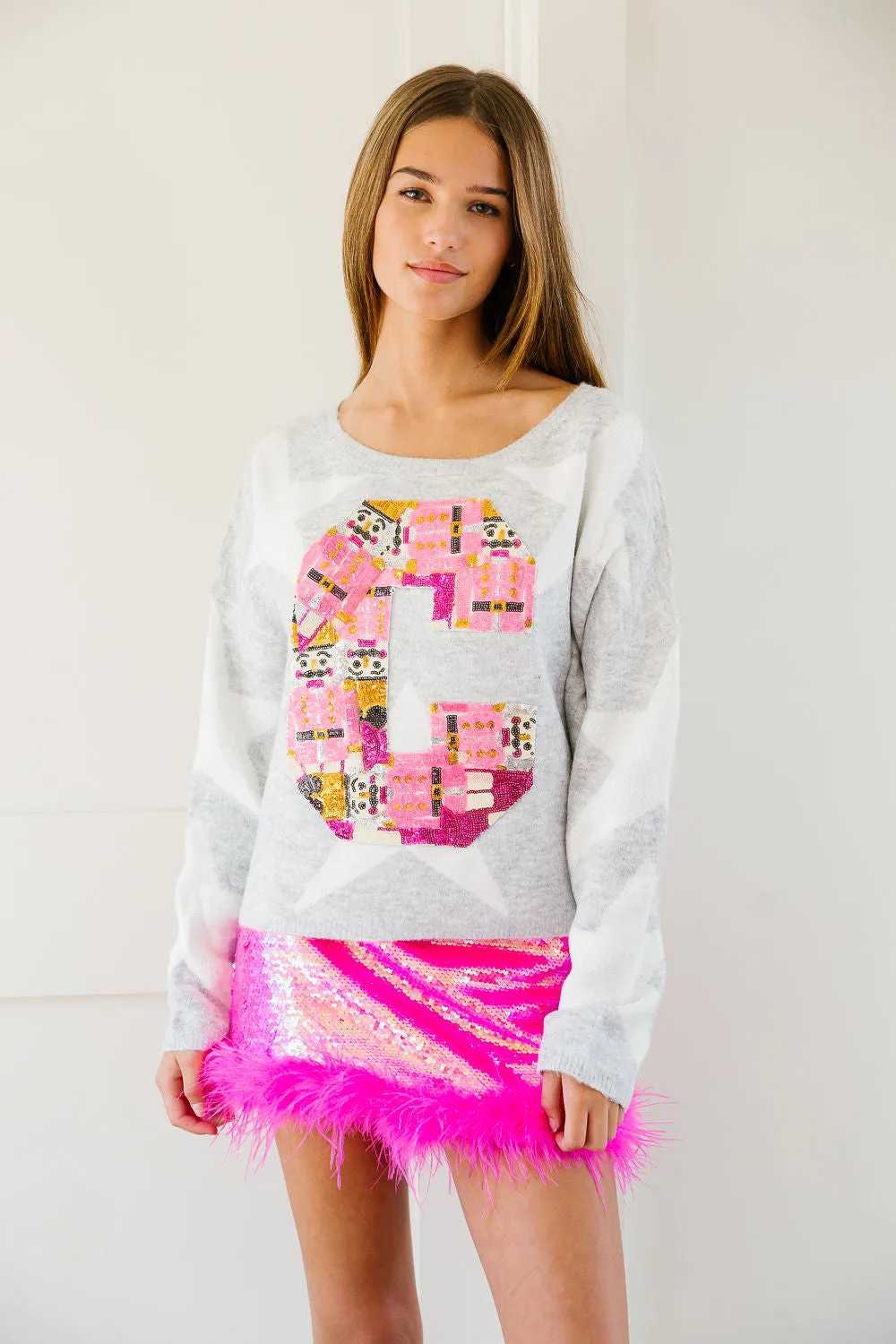 CUSTOM NUTCRACKER LETTER STAR SWEATER