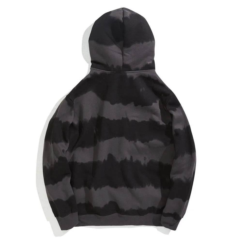 Daisy Tie Dye Striped Fleece Hoodies