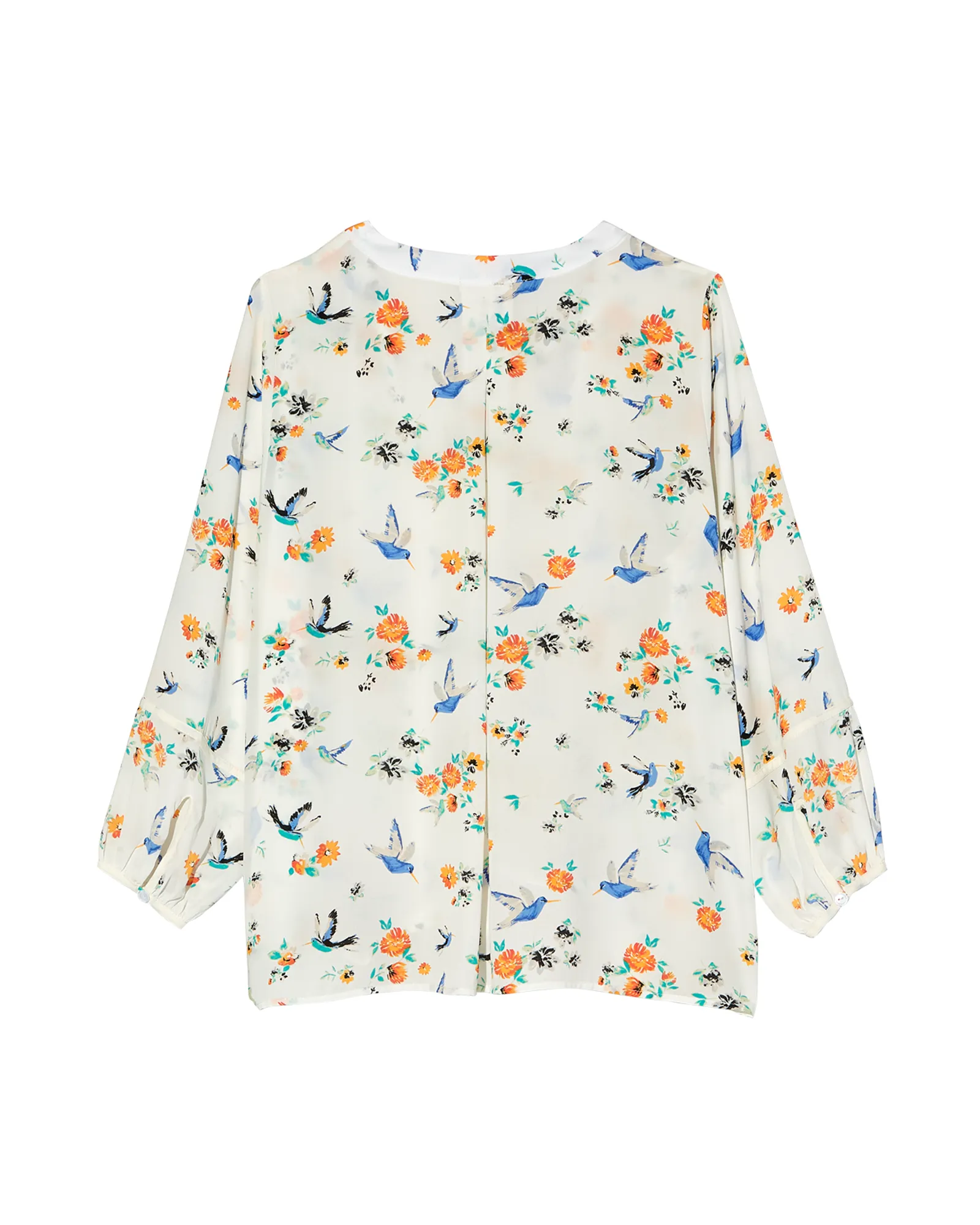 Daphne Blouse | White / Orange