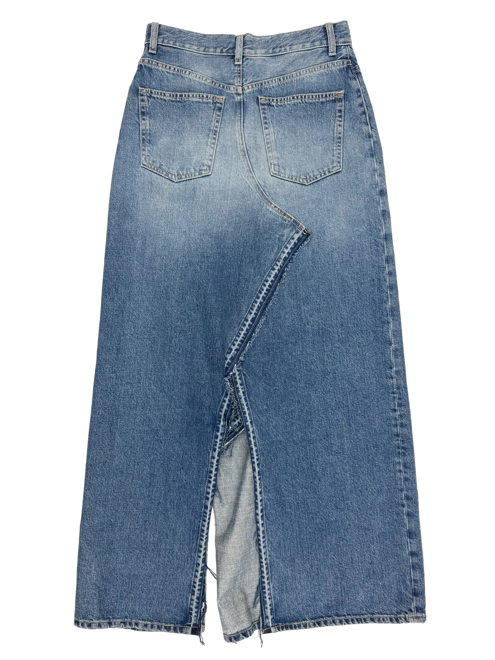 Deconstructed Denim Skirt