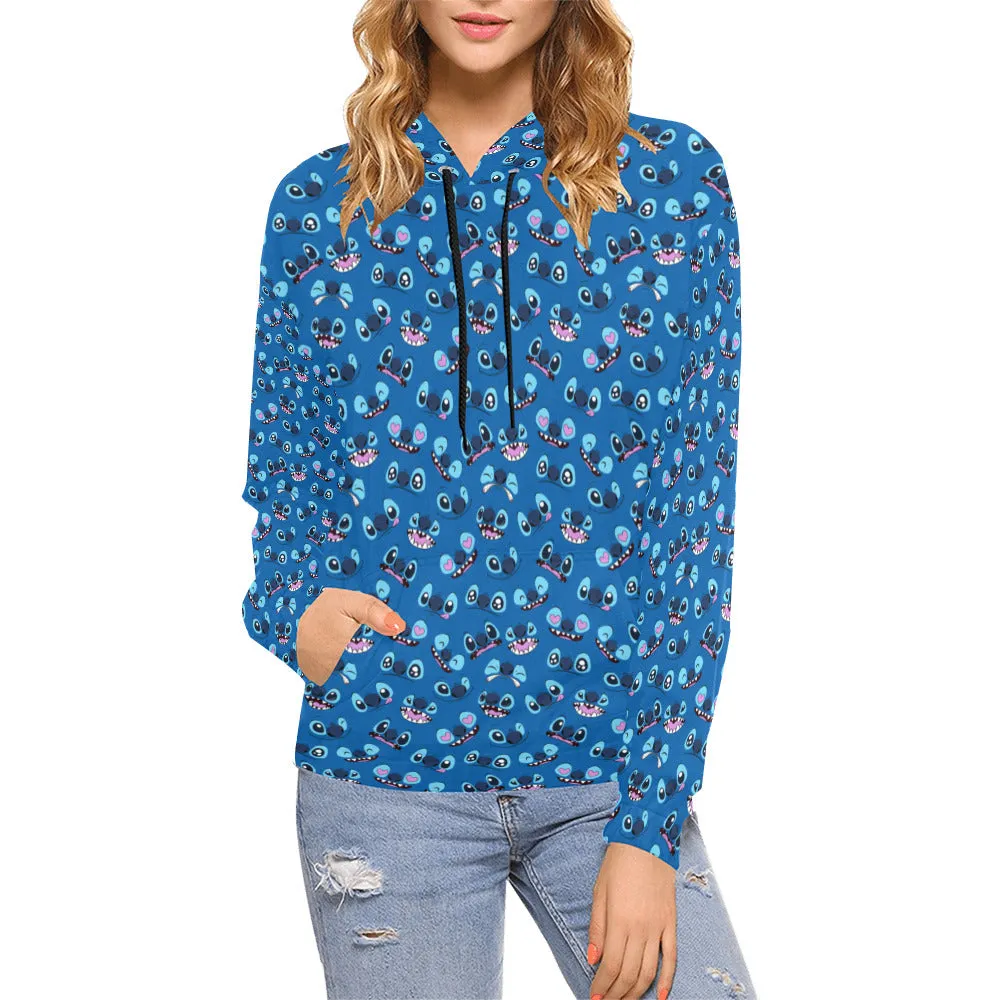 Disney Lilo And Stitch 626 Expressions Hoodie for Women