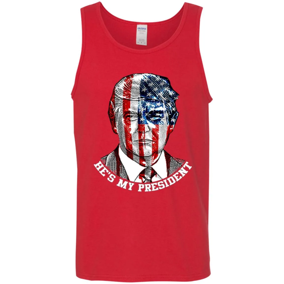 Donald Trump American Flag T-shirt Men Cotton Tank