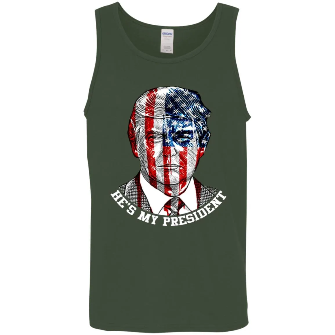 Donald Trump American Flag T-shirt Men Cotton Tank