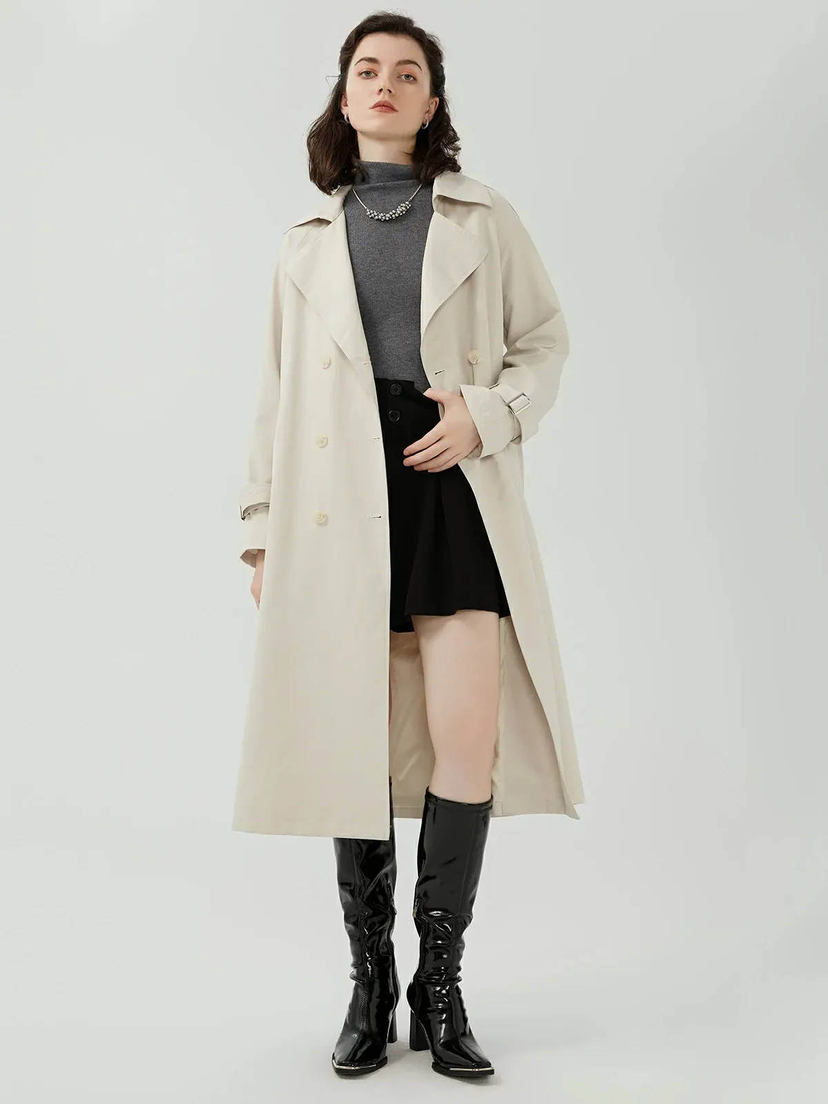 Double-Breasted Trench Coat