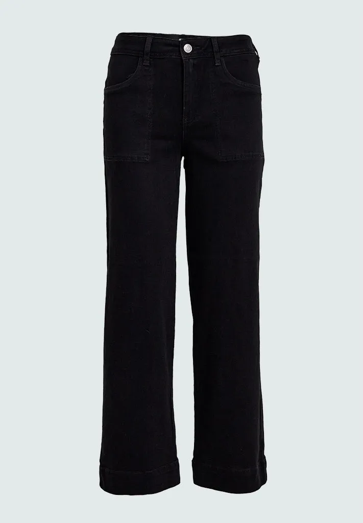 DSFlorence HW Denim Pants - Black Denim