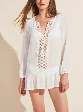 ELBA Breezy Weave Cover Up in Cloud