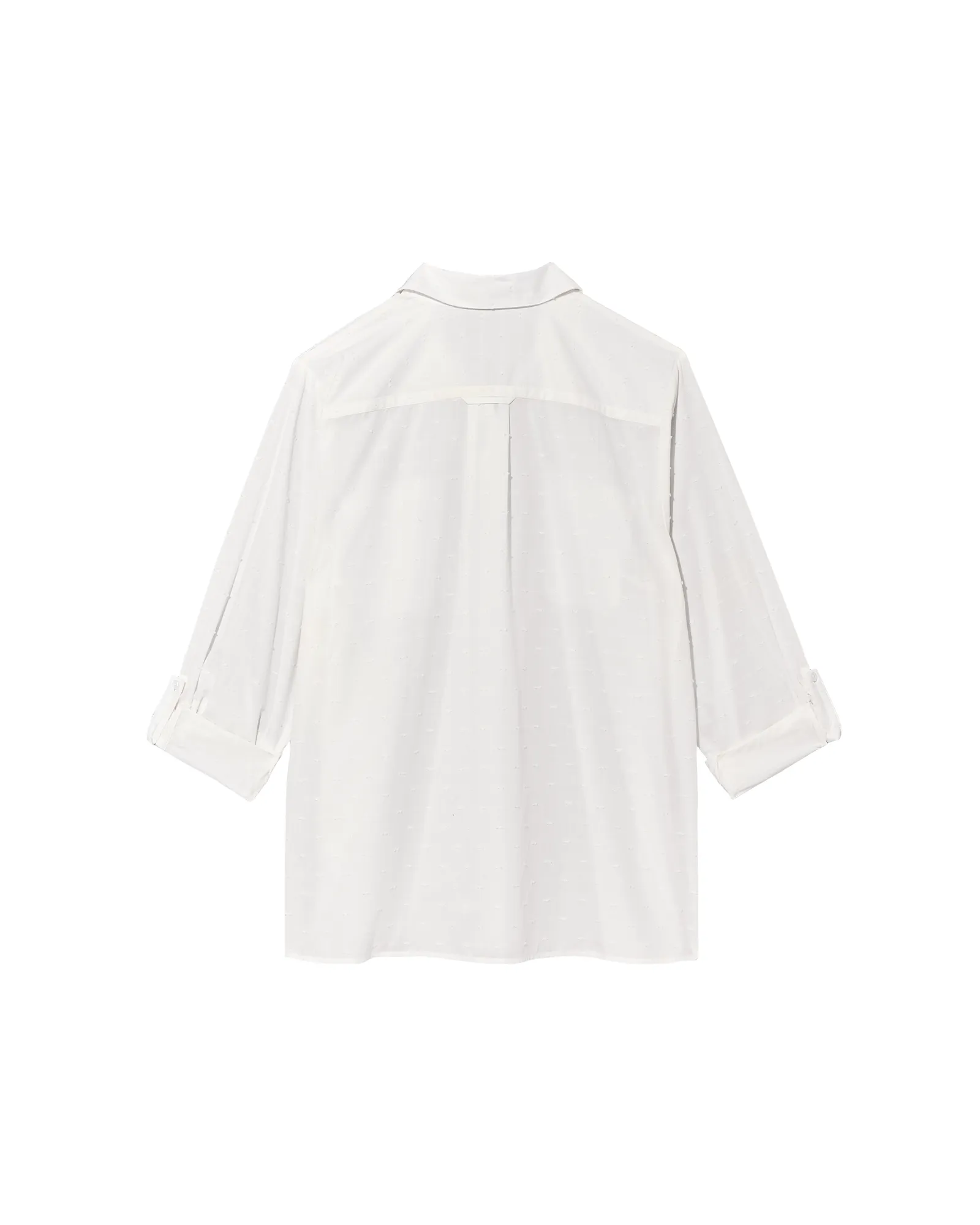 Elsie Button Down Double Pocket Blouse | White