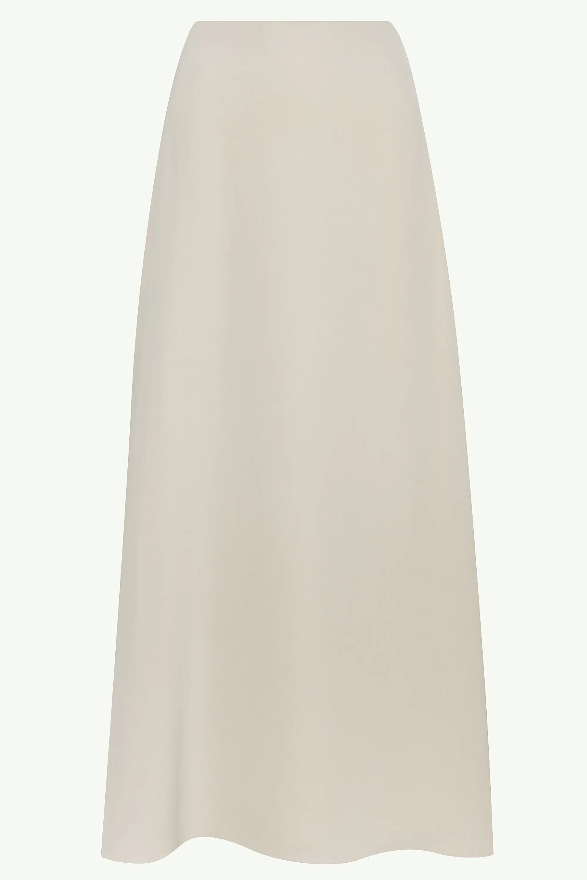 Essential Satin Maxi Skirt - Stone