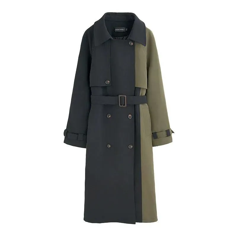 European American Top Quality Autumn spring Trench Coat women