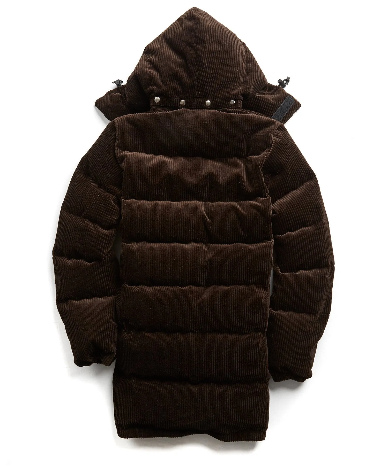 Exclusive Crescent Down   Todd Snyder Cord Parka in Brown