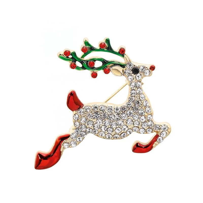 Festive Christmas Themed Brooch Pins