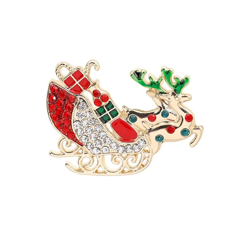 Festive Christmas Themed Brooch Pins