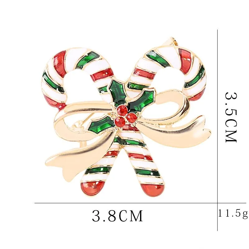 Festive Christmas Themed Brooch Pins