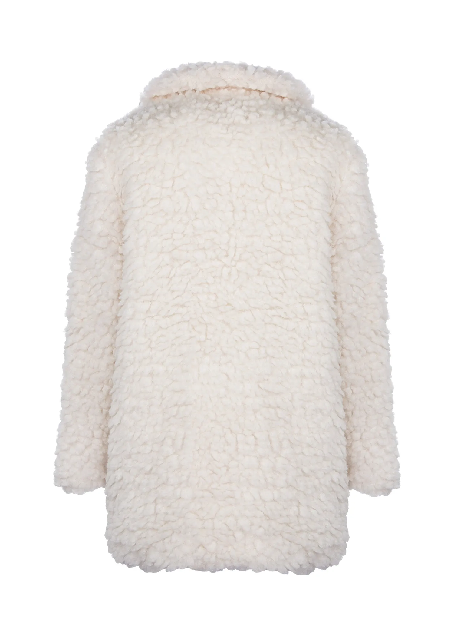 First Frost Plush Faux Fur Shaggy Jacket