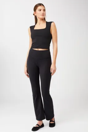 Flared Sports Pants Black