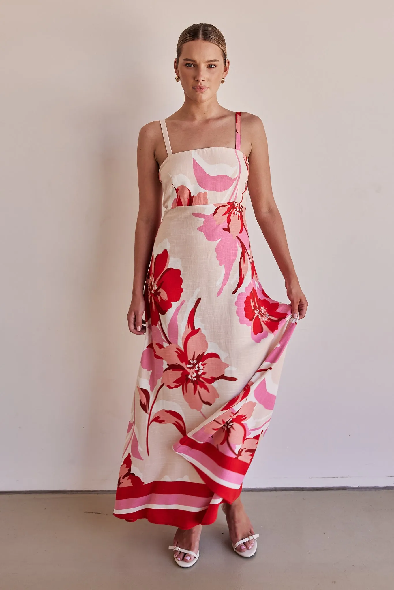 Flora Maxi Dress (Red)