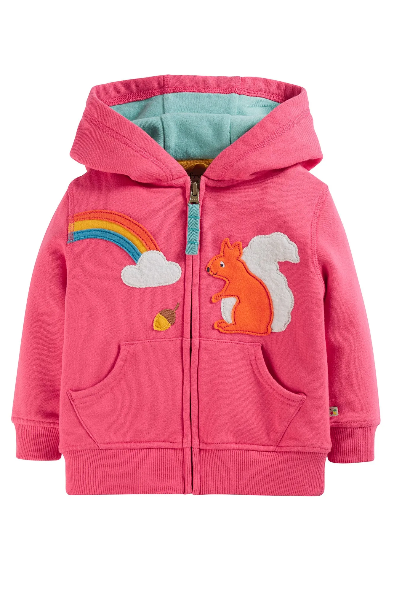 Frugi Carbis Hoodie Honeysuckle Squirrel