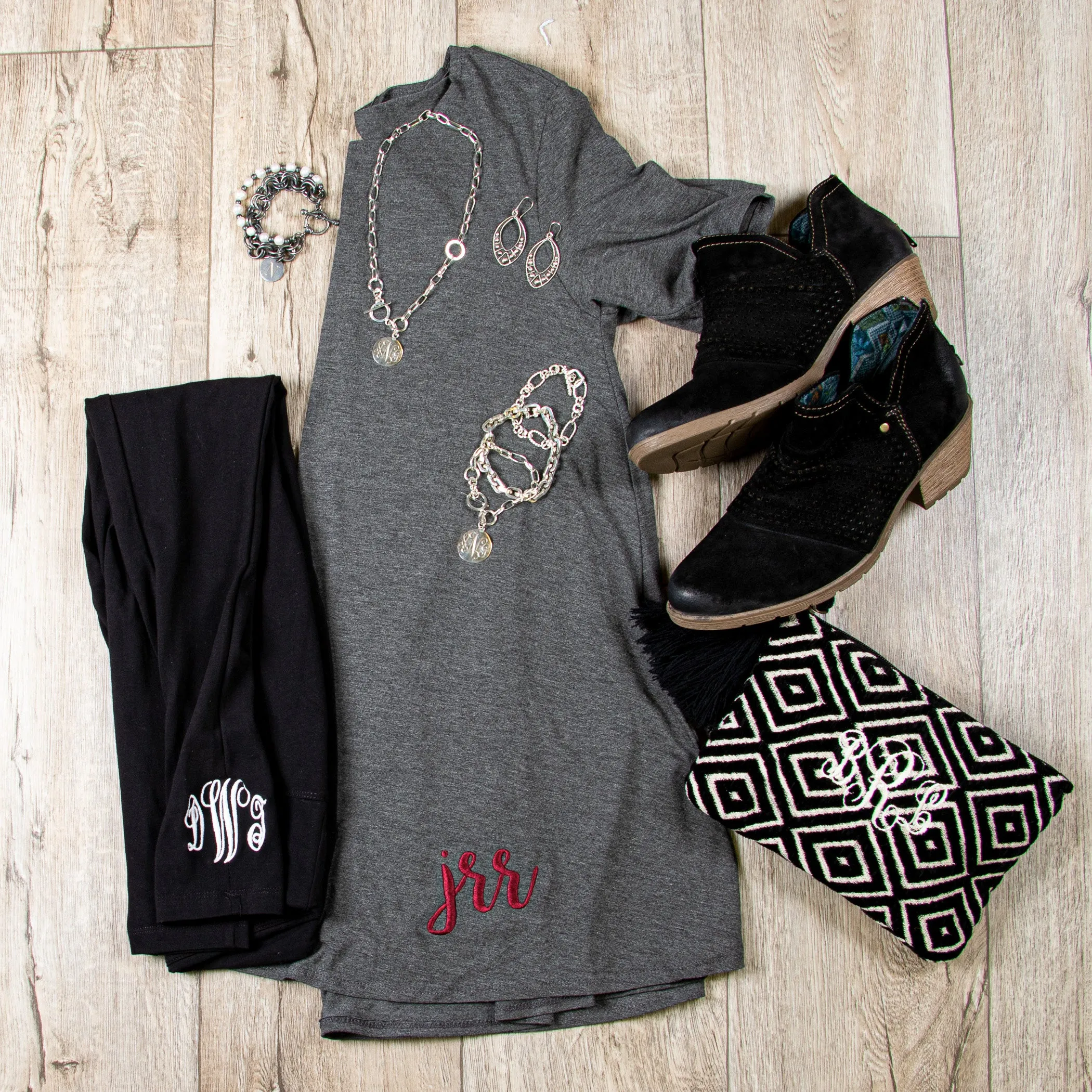 Game Day Ready Tunic - Charcoal