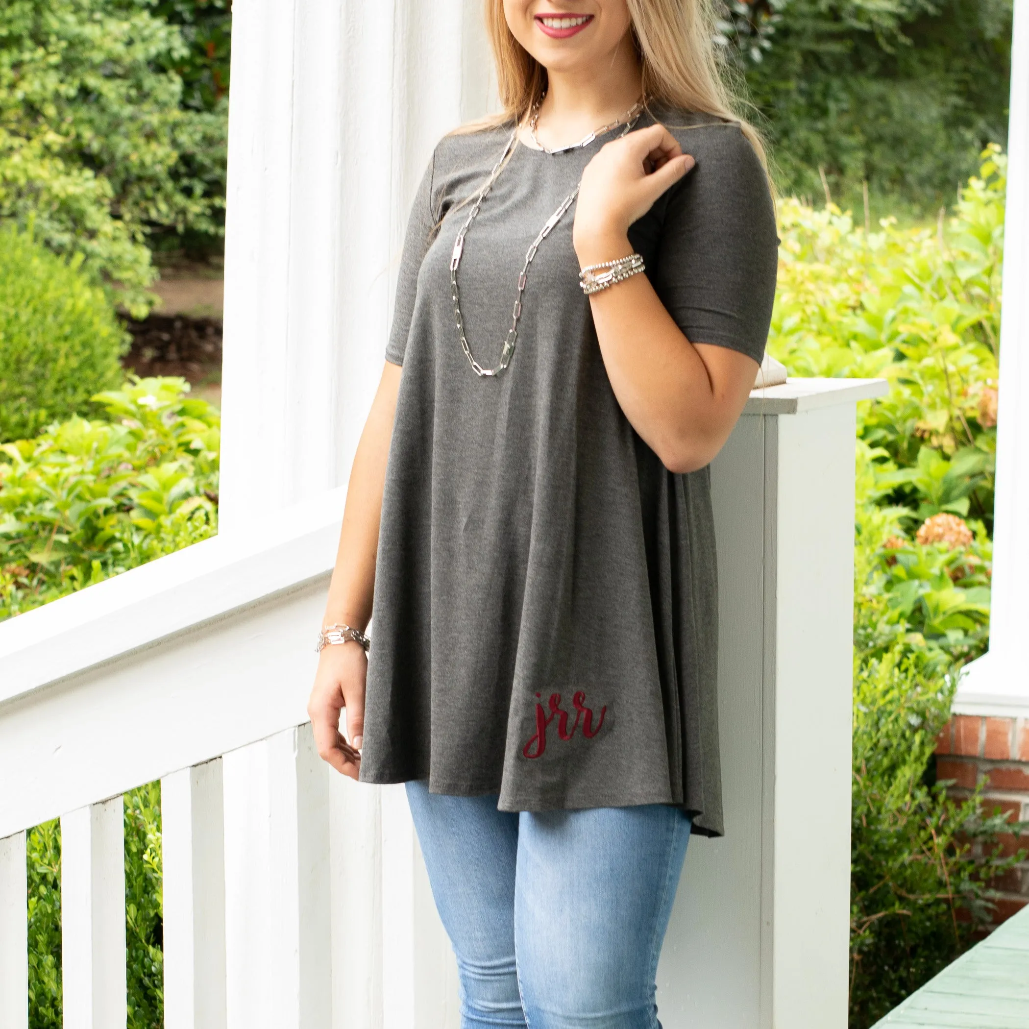 Game Day Ready Tunic - Charcoal