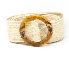 GF Stretch Belt Raffia With Resin Buckle