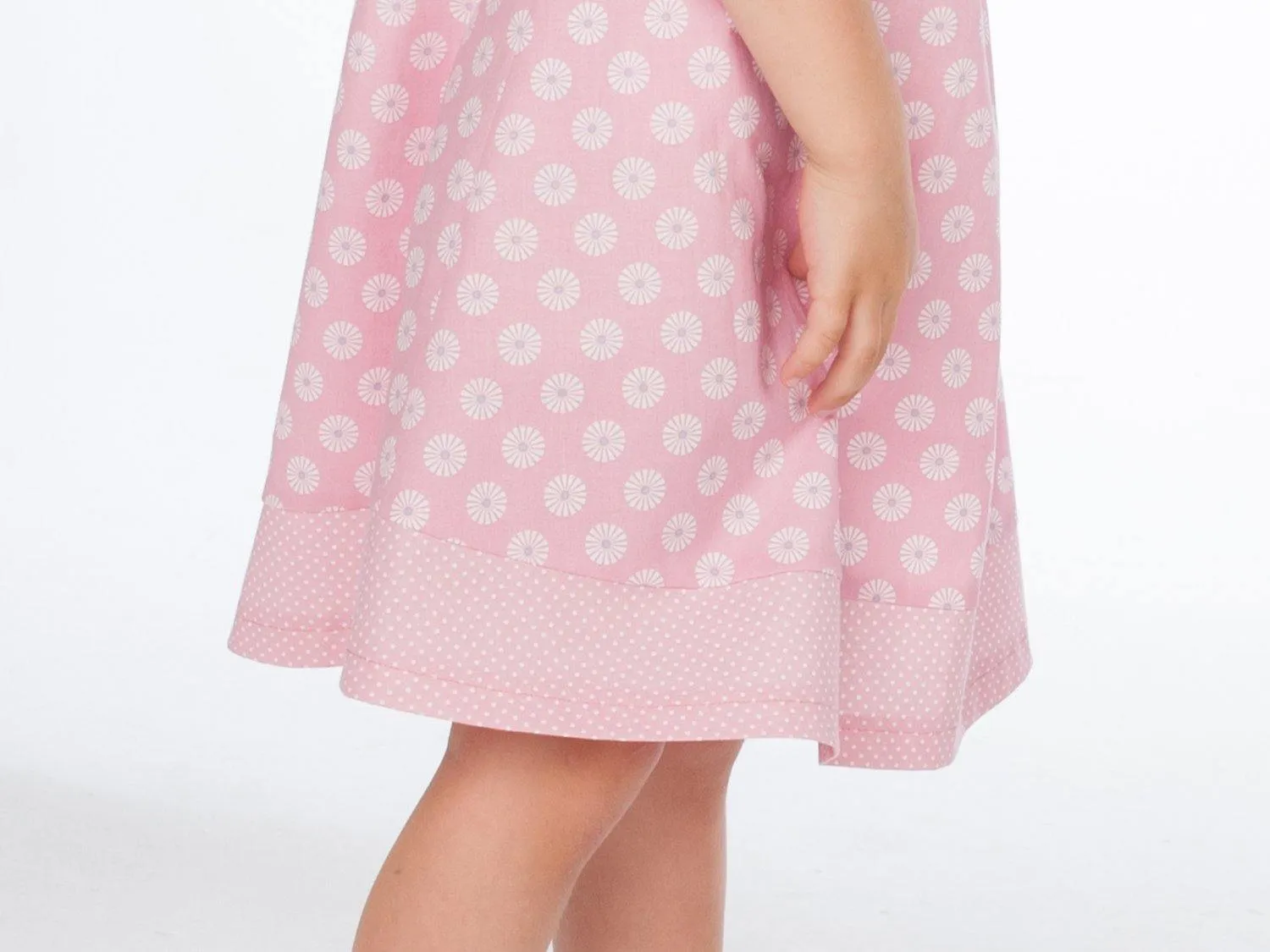 Girls pinafore dress pattern w. hem   buttons ebook pdf STEFFI by Patternforkids