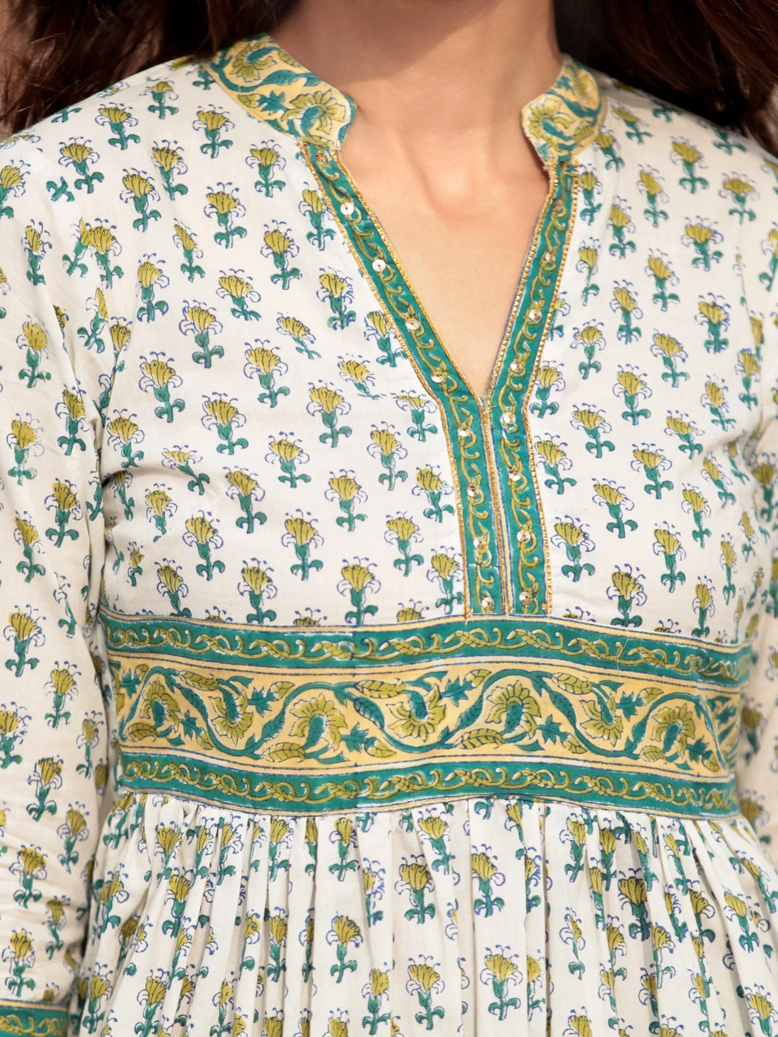 Harit Palak Flared Kurta