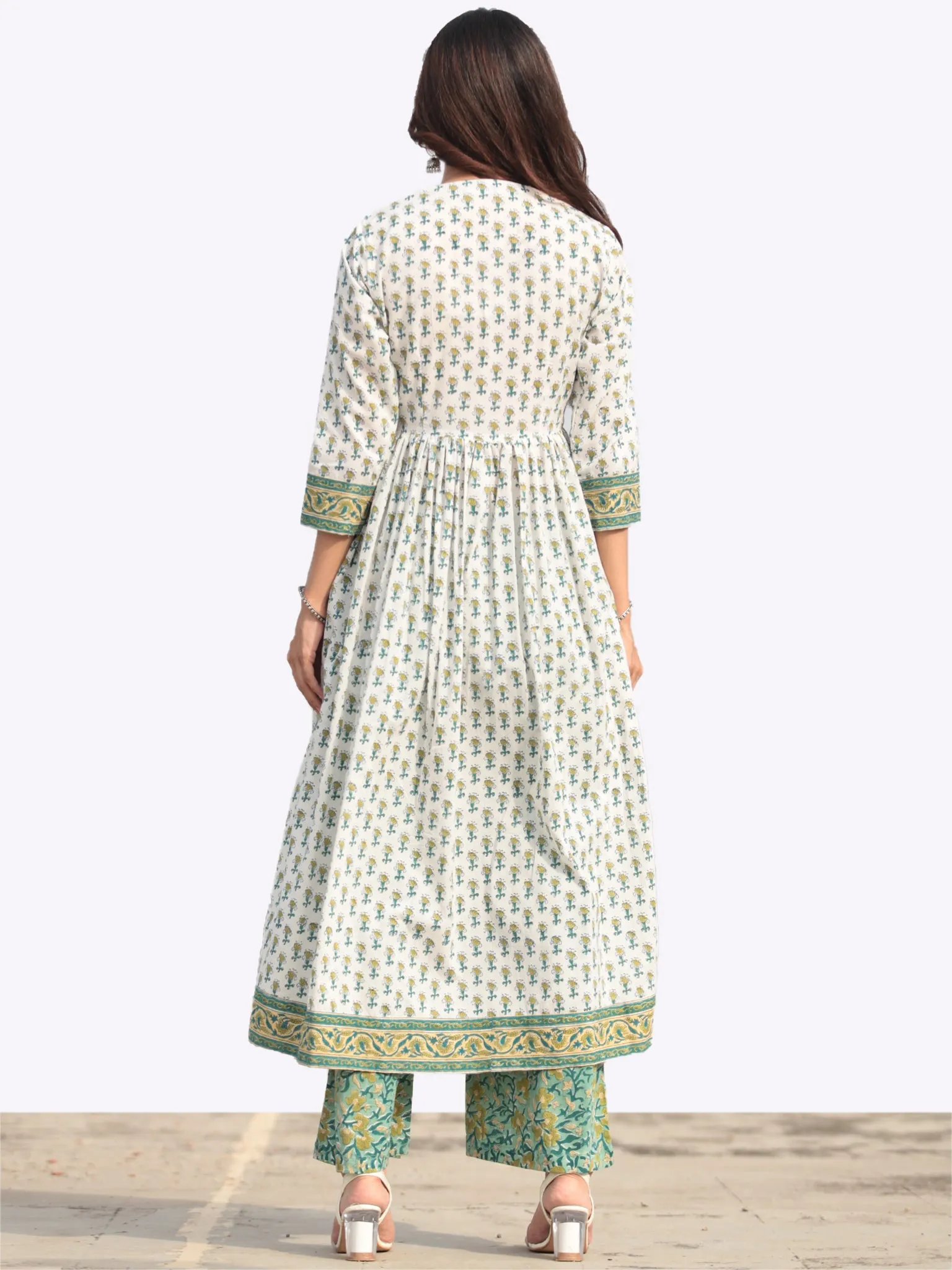 Harit Palak Flared Kurta