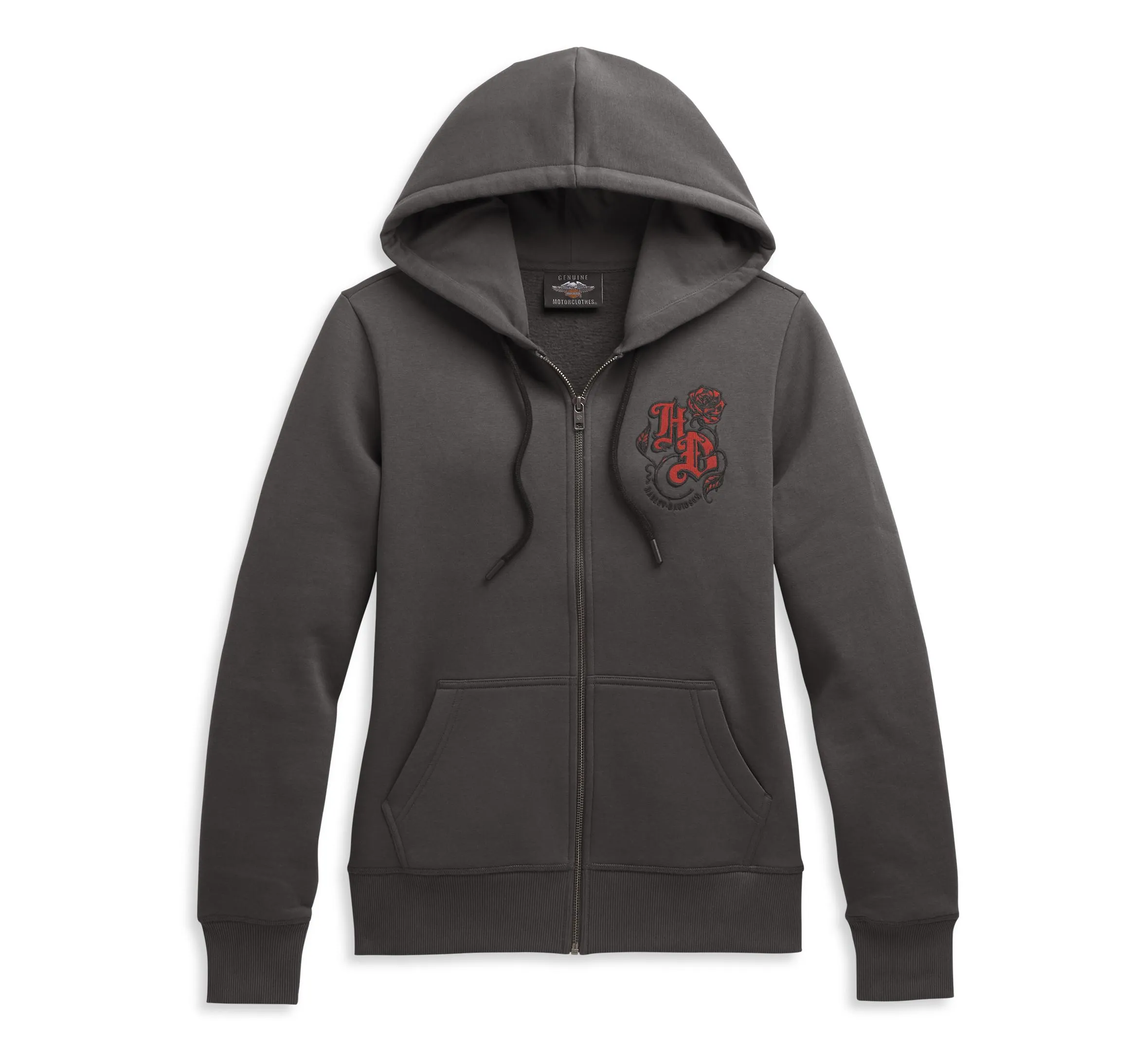 Harley-Davidson® Women's Roses Zip Front Hoodie - 96323-21VW