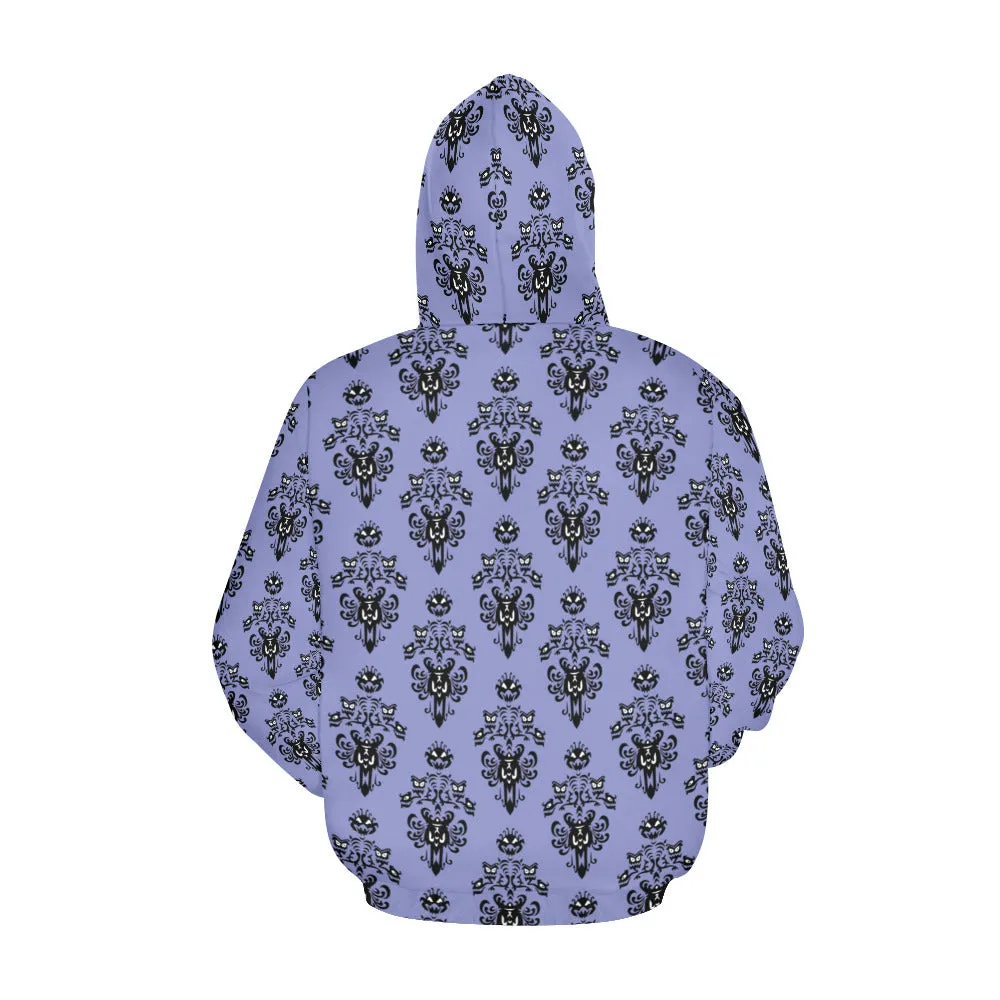 Haunted Mansion Wallpaper Hoodie for Women