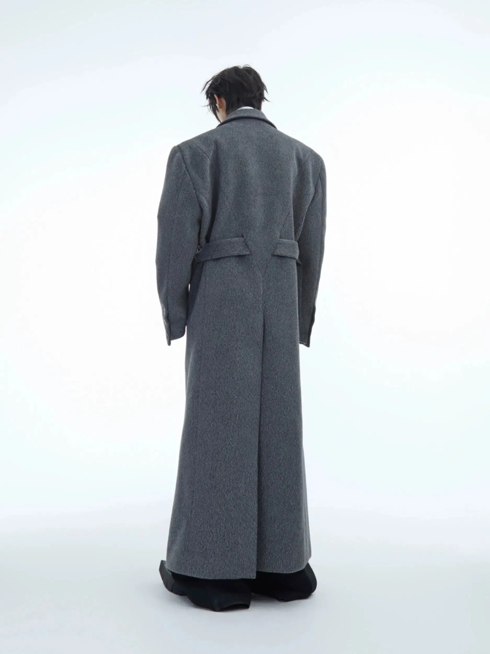 Heavyweight Double-Breasted Wool Trench Coat