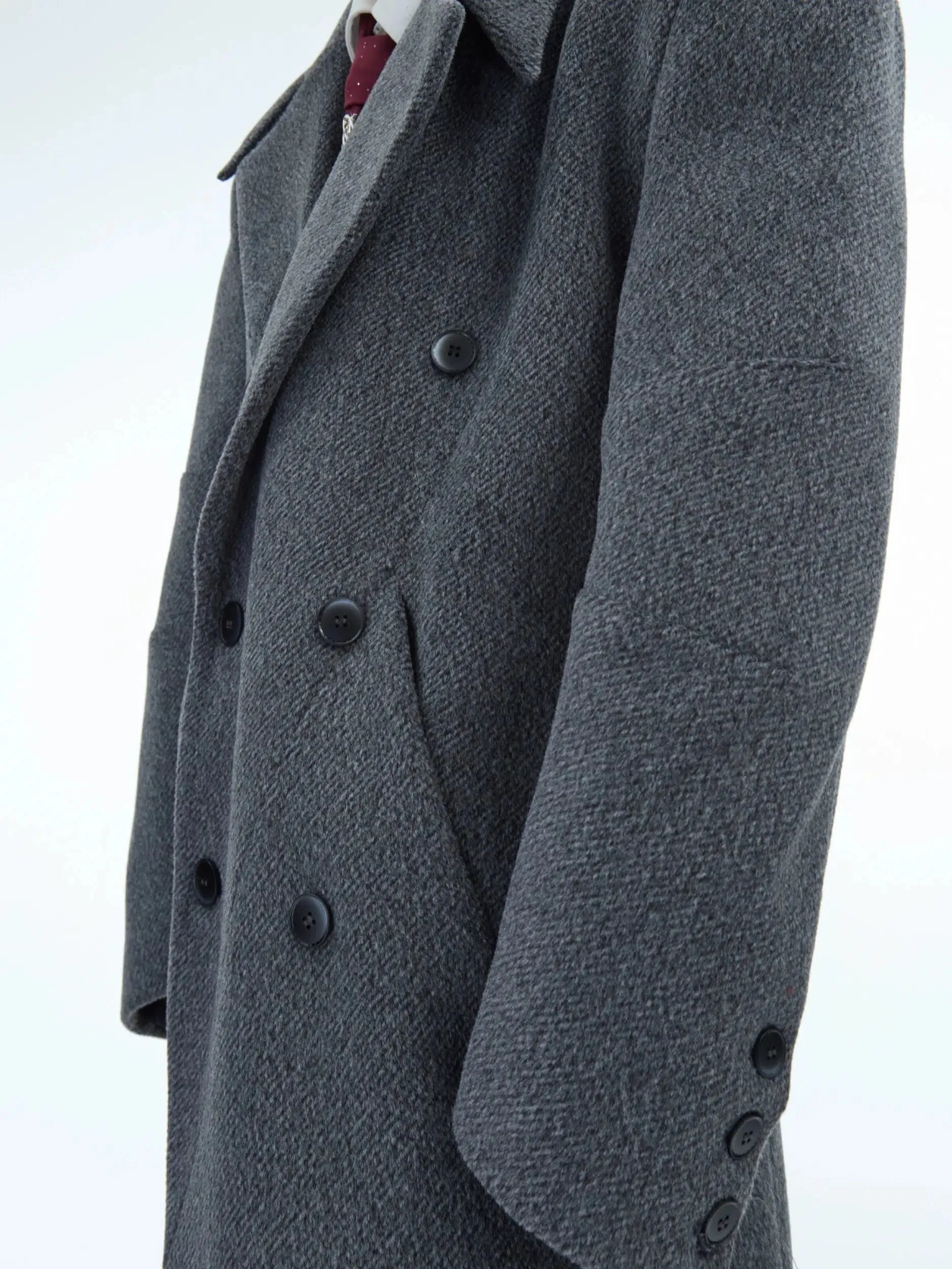 Heavyweight Double-Breasted Wool Trench Coat