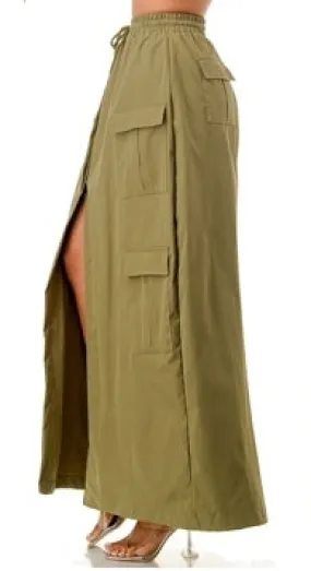 Highlight HS433 Cargo Maxi Skirt