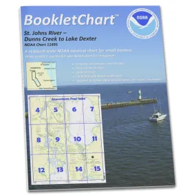 Historical NOAA BookletChart 11495: St. Johns River Dunns Creek to Lake Dexter