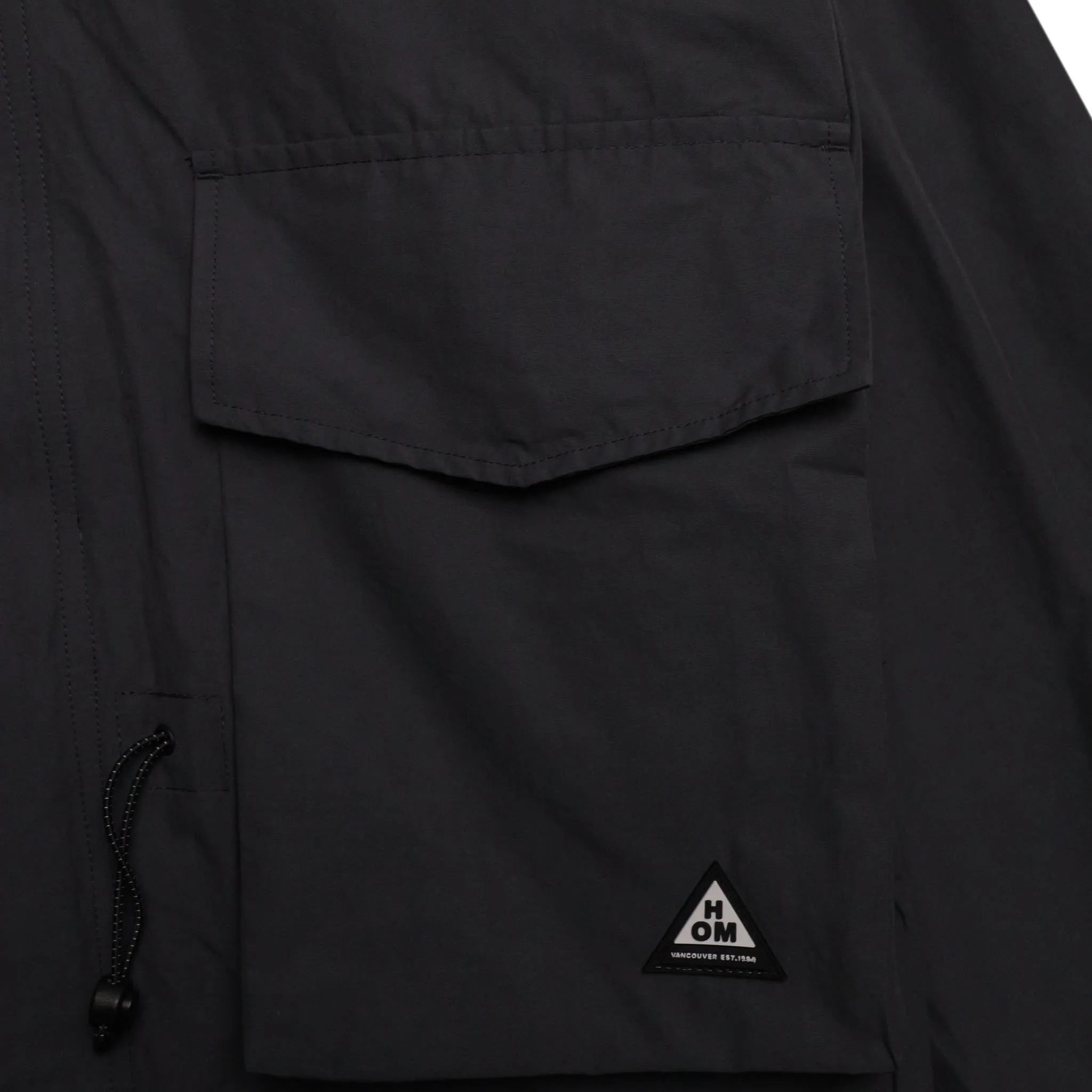 HOMME  Cargo Pocket Trench Coat Charcoal