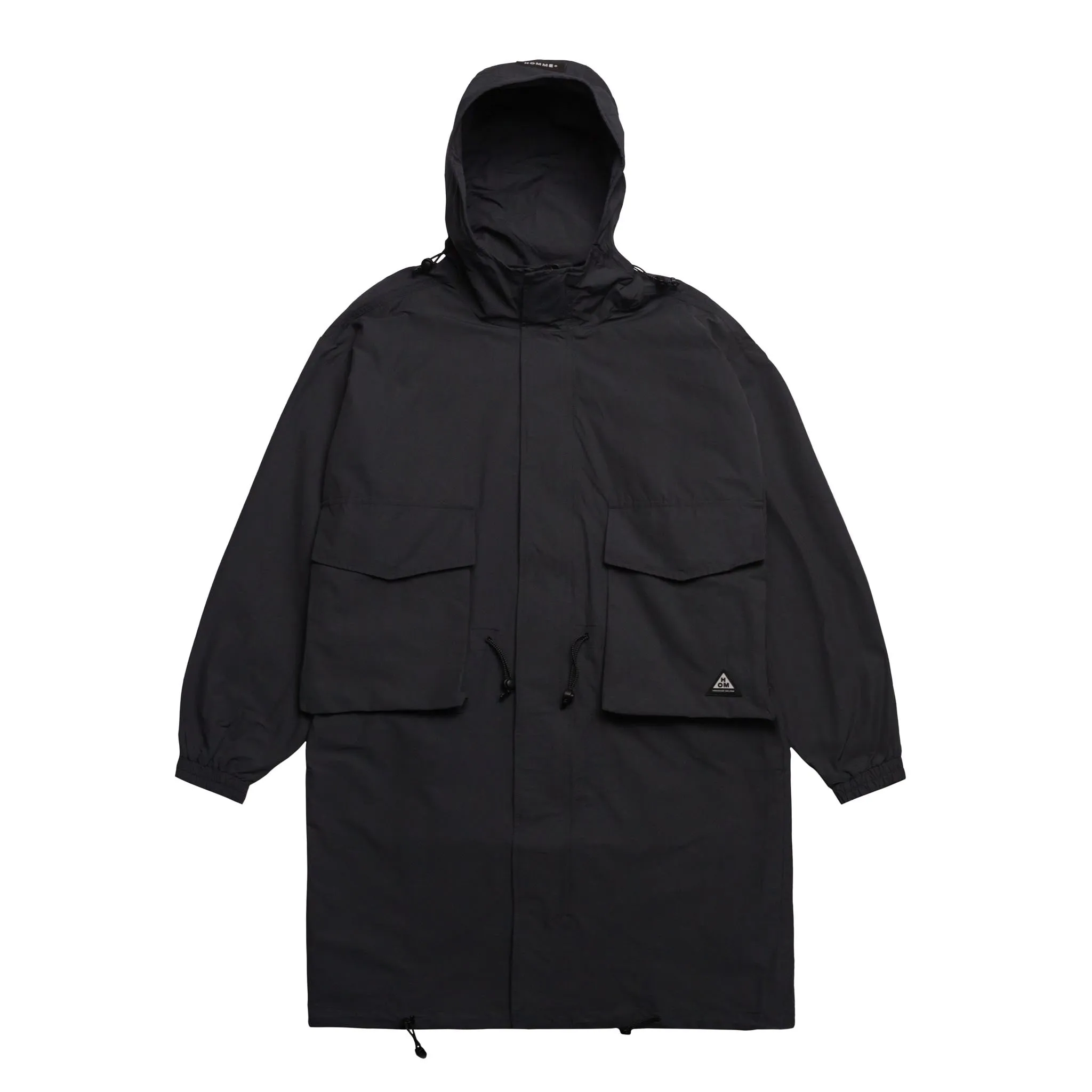 HOMME  Cargo Pocket Trench Coat Charcoal