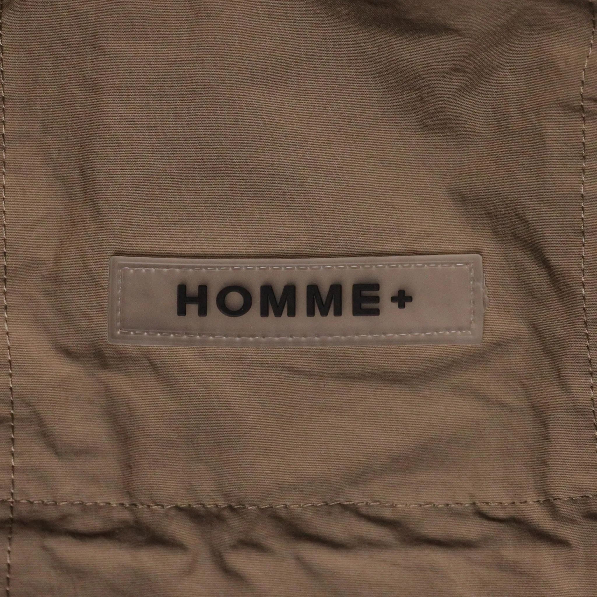 HOMME  Cargo Pocket Trench Coat Taupe