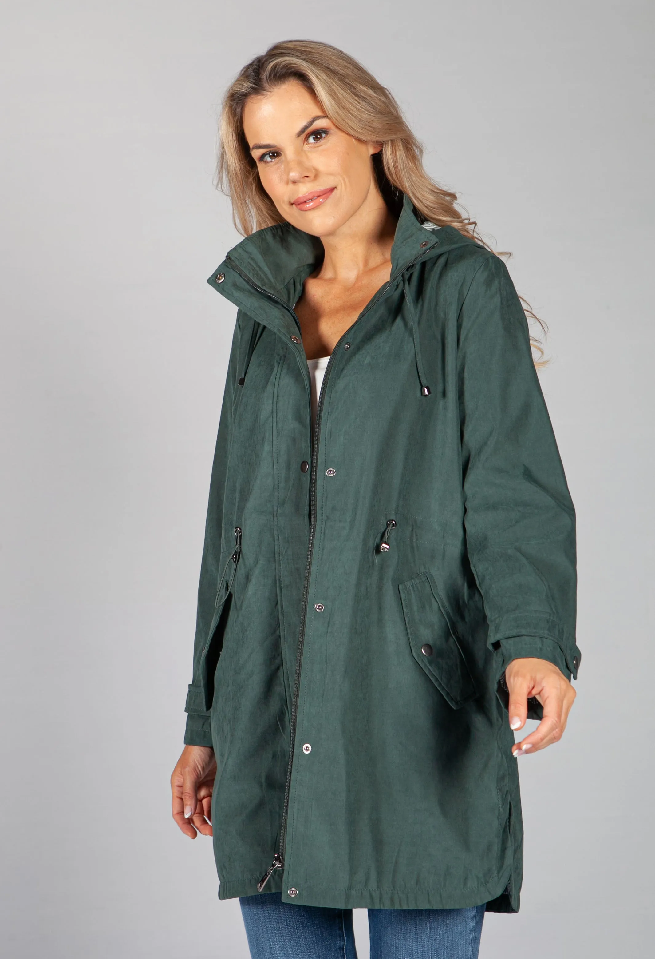 Hooded Parka in Forest Green