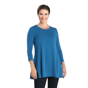 IC Collection Stretch Knit Basic Tunic in Teal - 1484-TL