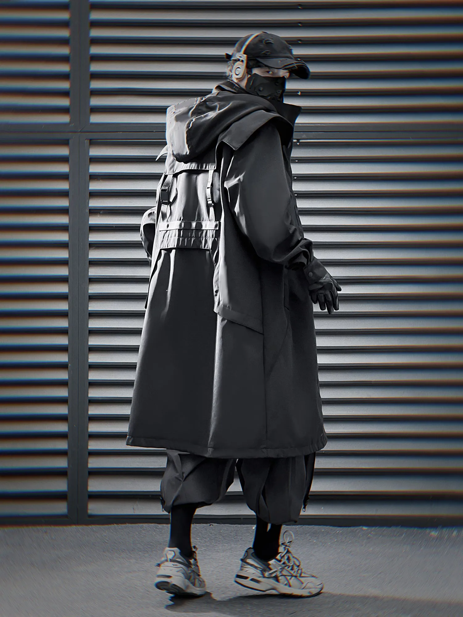 J37 Trench Coat with Hoodie