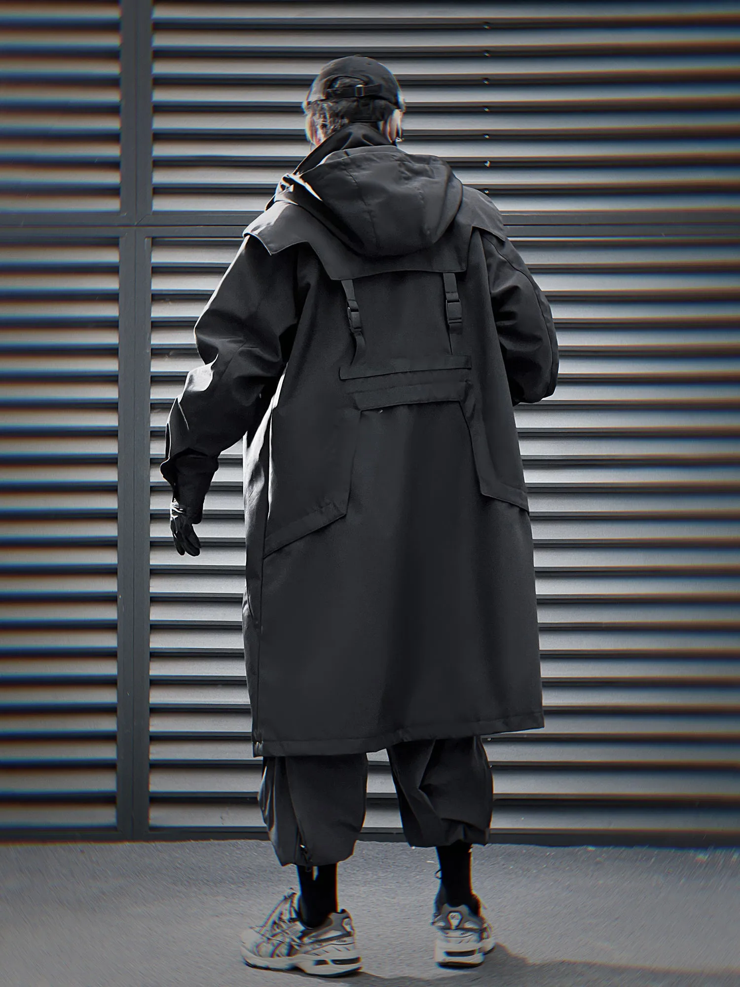 J37 Trench Coat with Hoodie