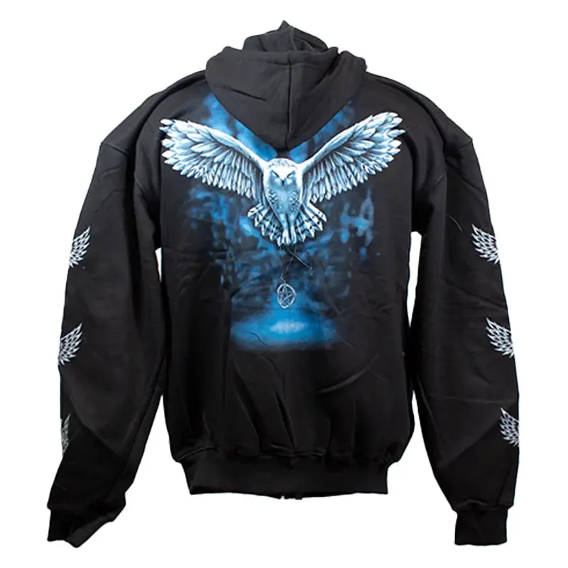 J&L Imports Men's Owl  Zip-Up Hoodie