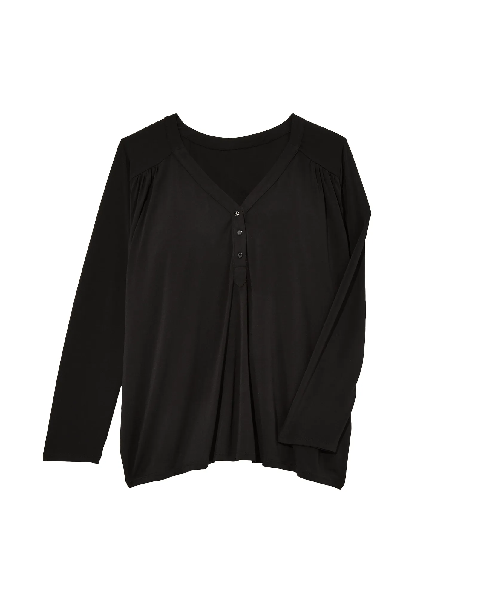 Jennifer Long Sleeve Knit Top | Black