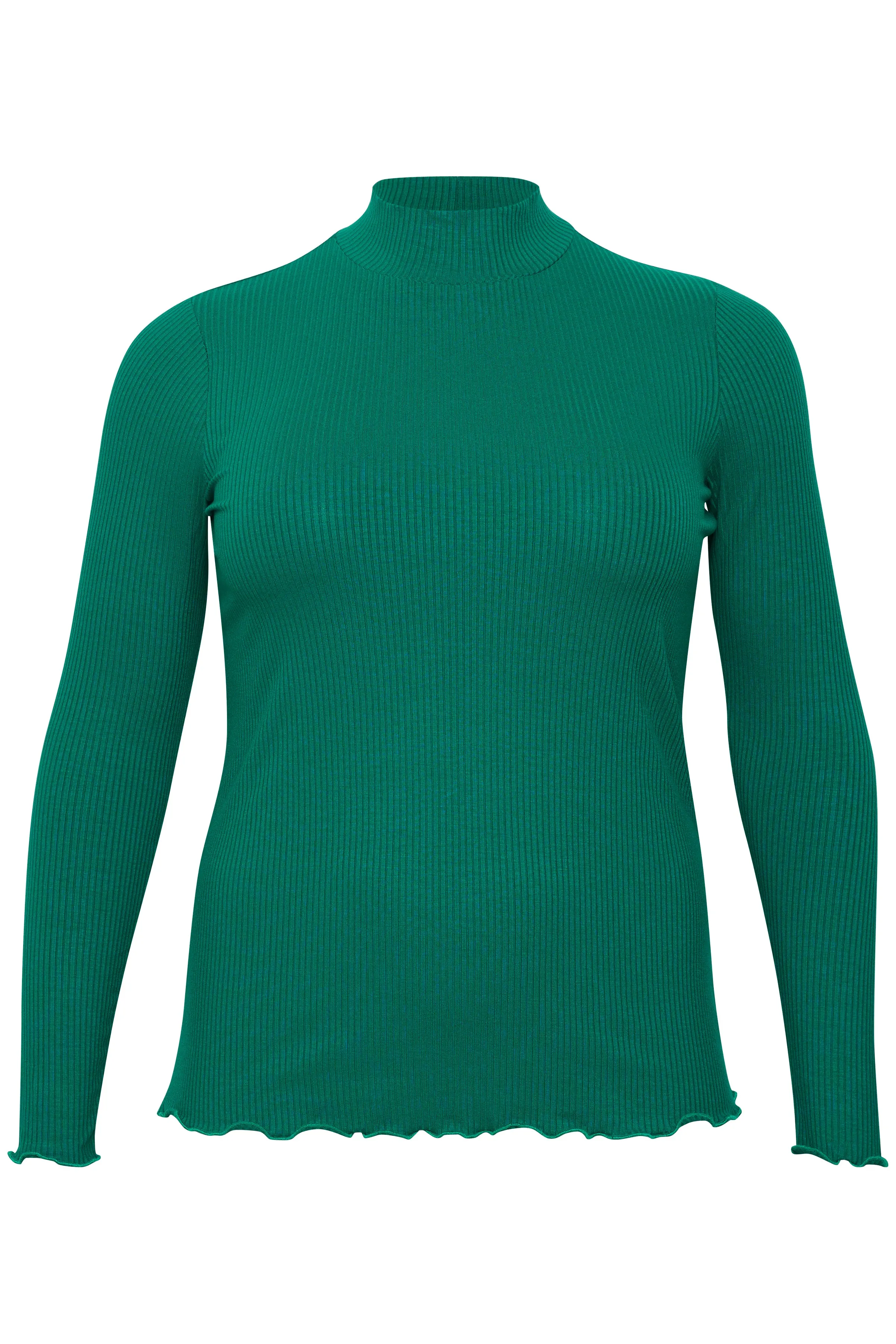 Kaffe Curve Dina Turtleneck Knit in Green