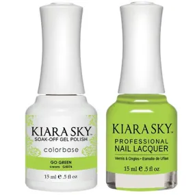 Kiara Sky All-in-One Gel   Polish Duo - 5076 Go Green